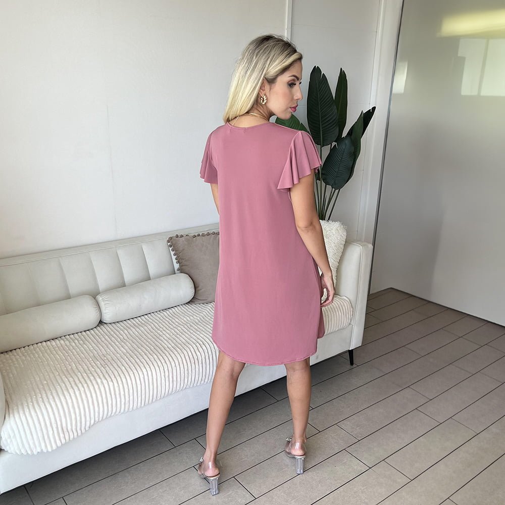 Vestido Amira Palo Rosa