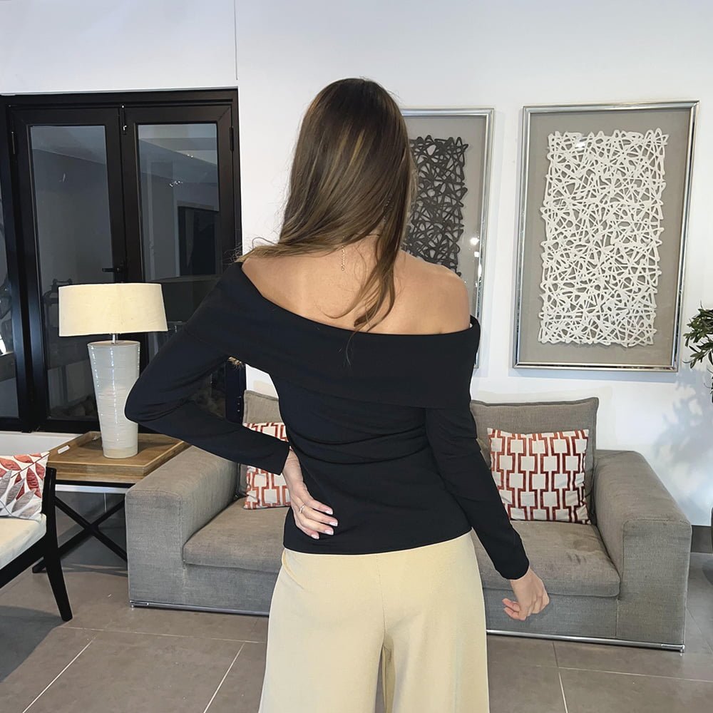 Polera Strapless Elaine Negro