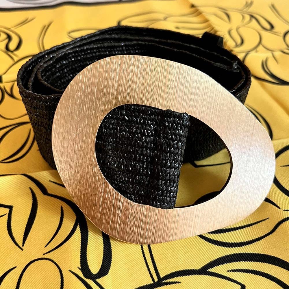 Cinturón Negro Elastizado Mujer
