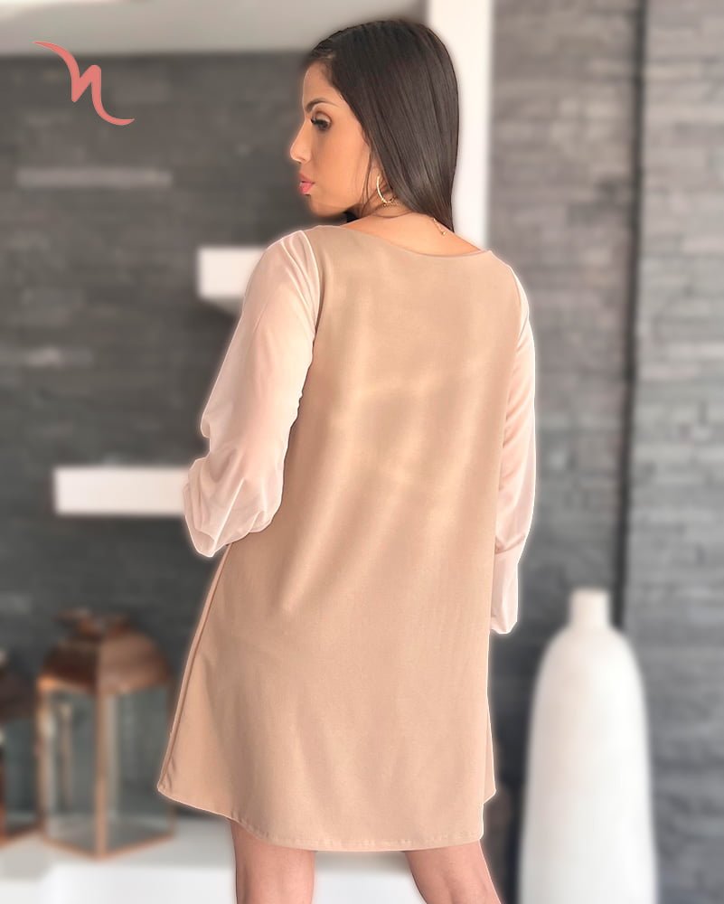 Vestido Daphne Beige