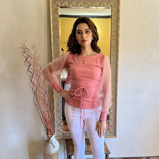 Polera Aurora Palo de rosa