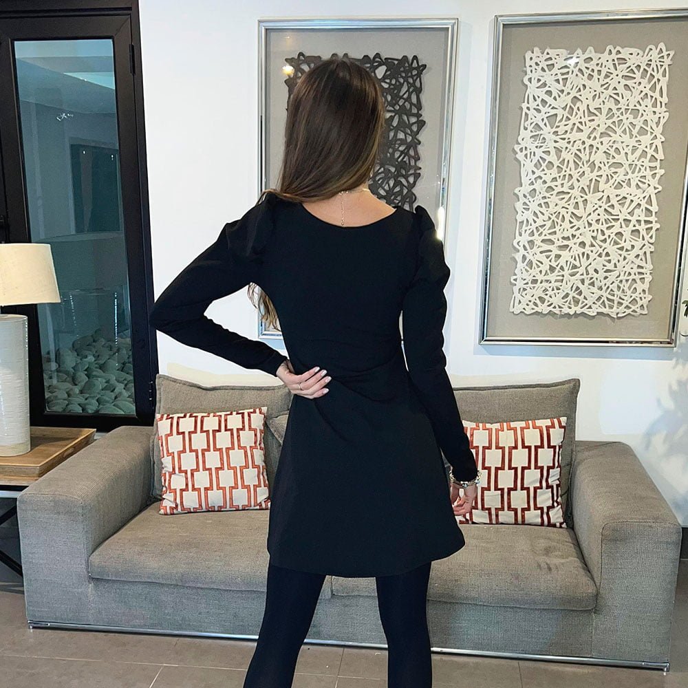 Vestido Elida Manga Princesa