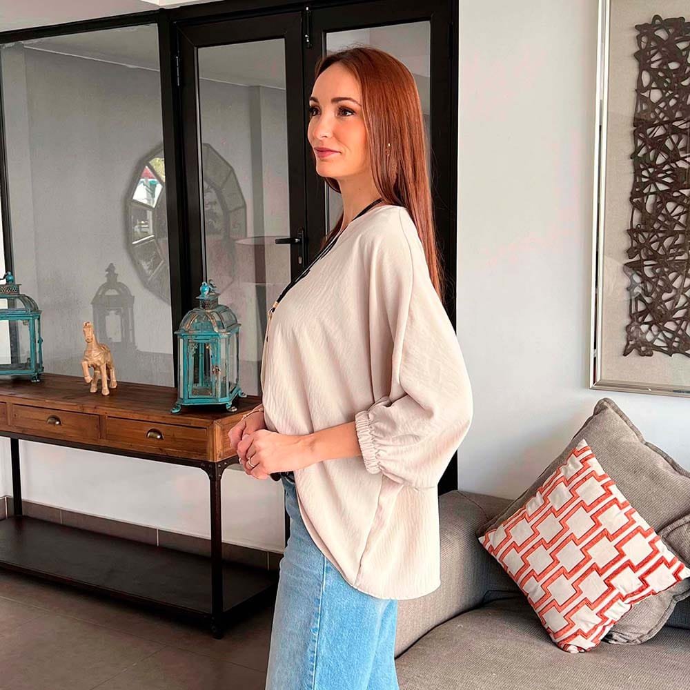 Polera Maira Beige