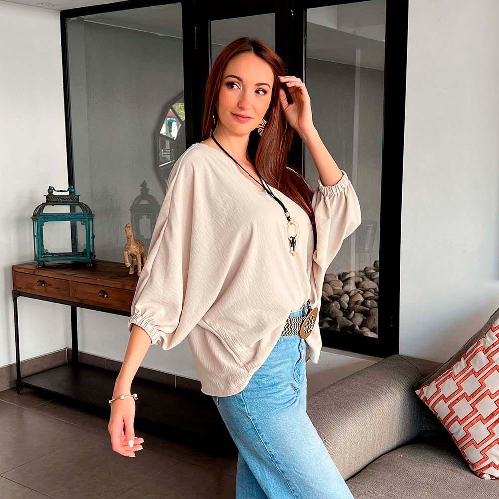 Polera Maira Beige