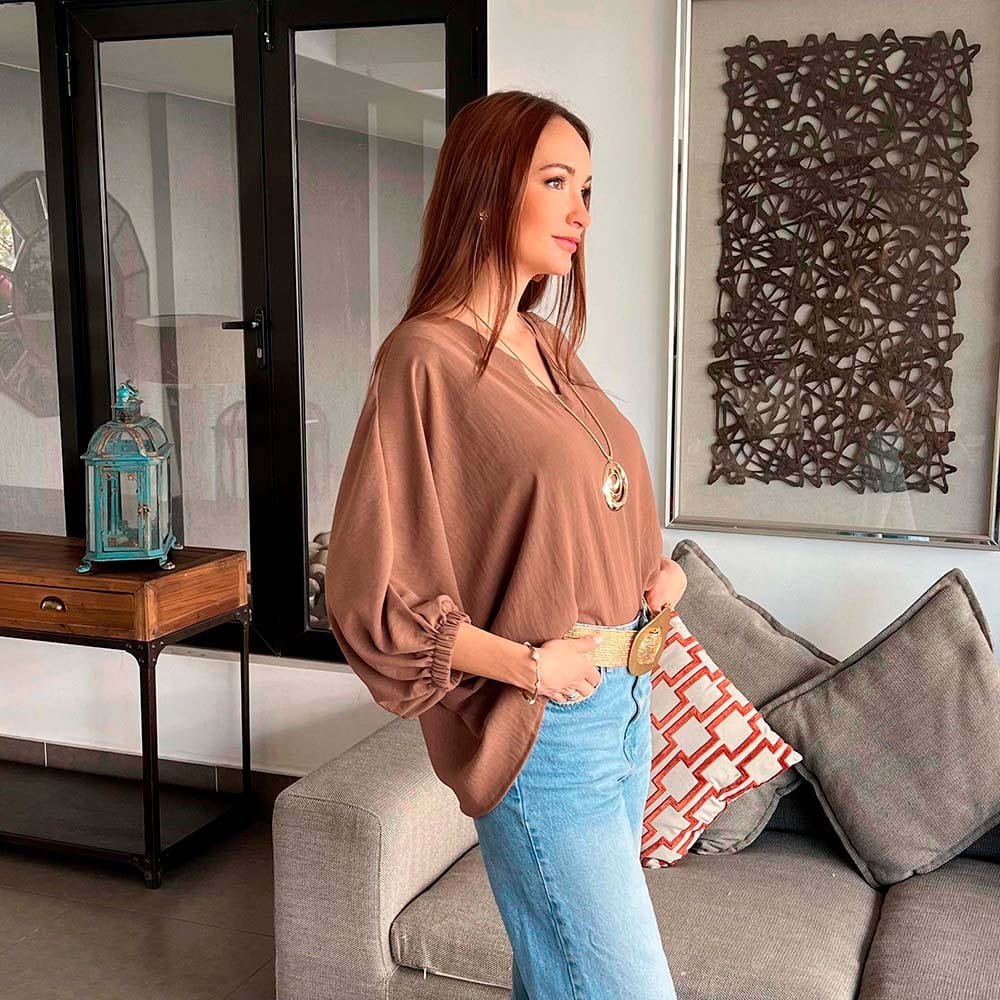 Polera Maira Cafe