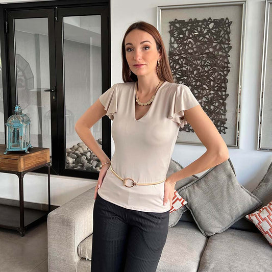 Camiseta Berta Beige