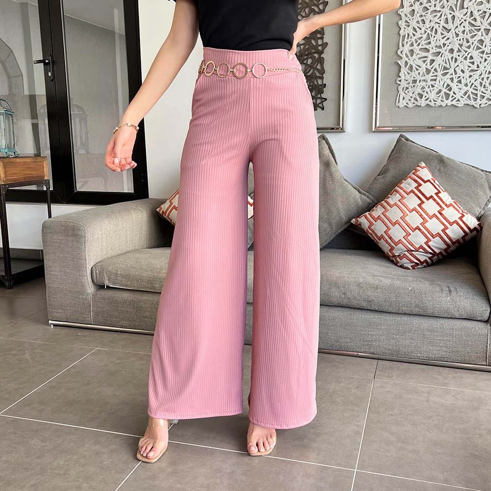 Pantalon Palazzo Darsy Palo Rosa