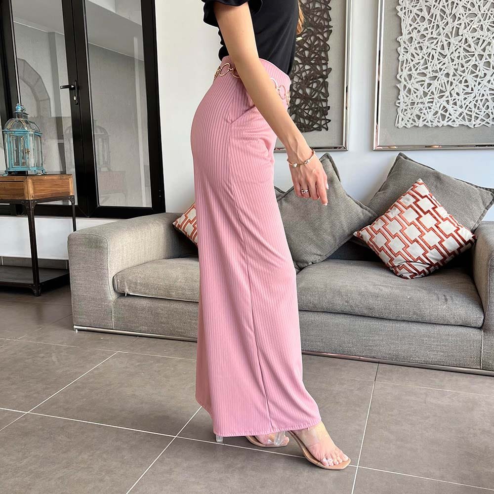 Pantalon Palazzo Darsy Palo Rosa