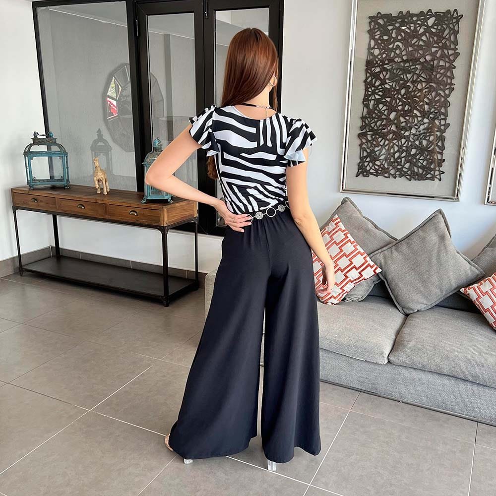 Conjunto Daisha Cuello Cajon Black-Print
