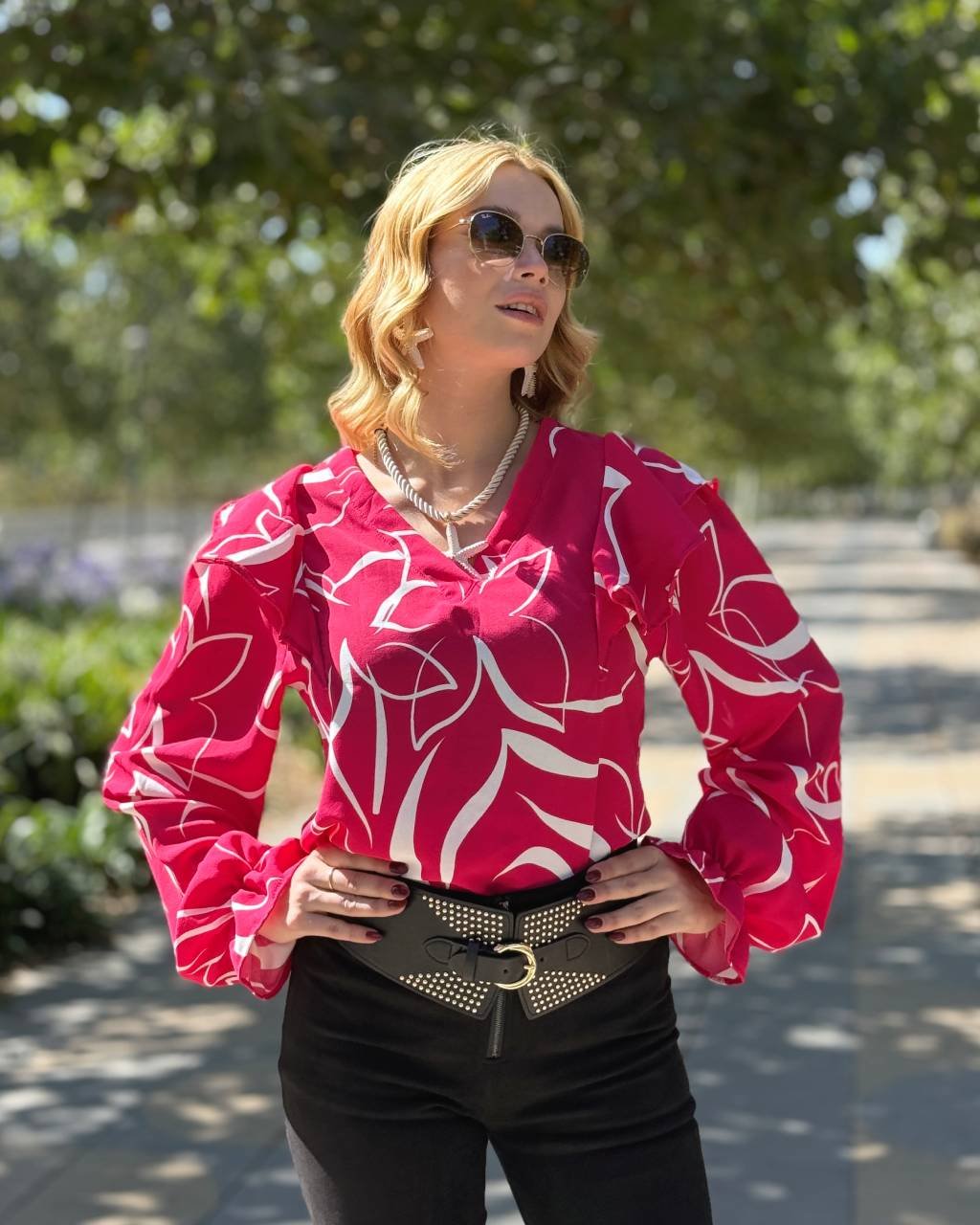 Polera Paula Fucsia