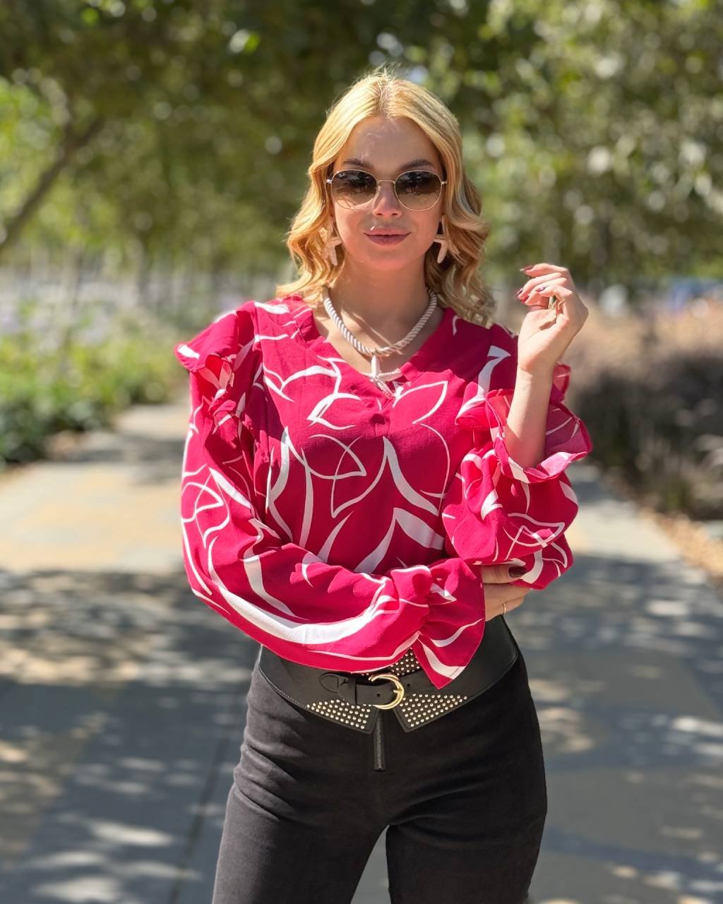 Polera Paula Fucsia