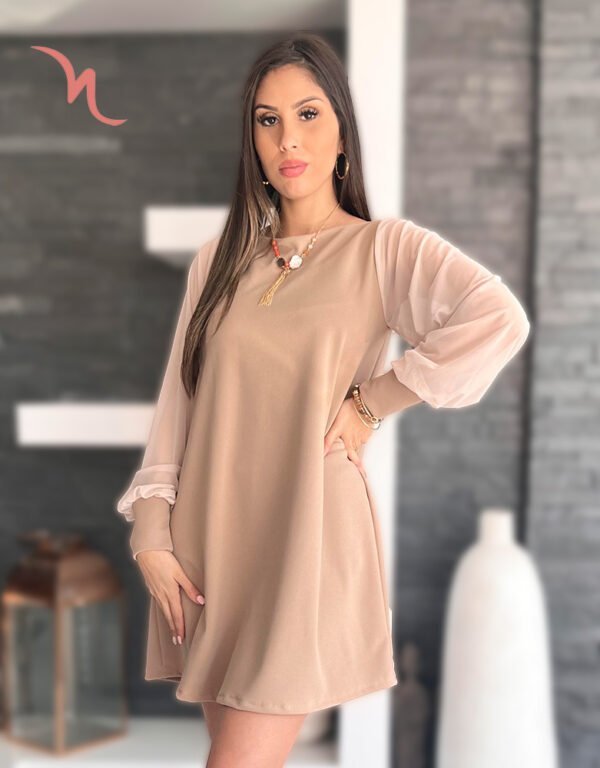 Vestido Daphne Beige