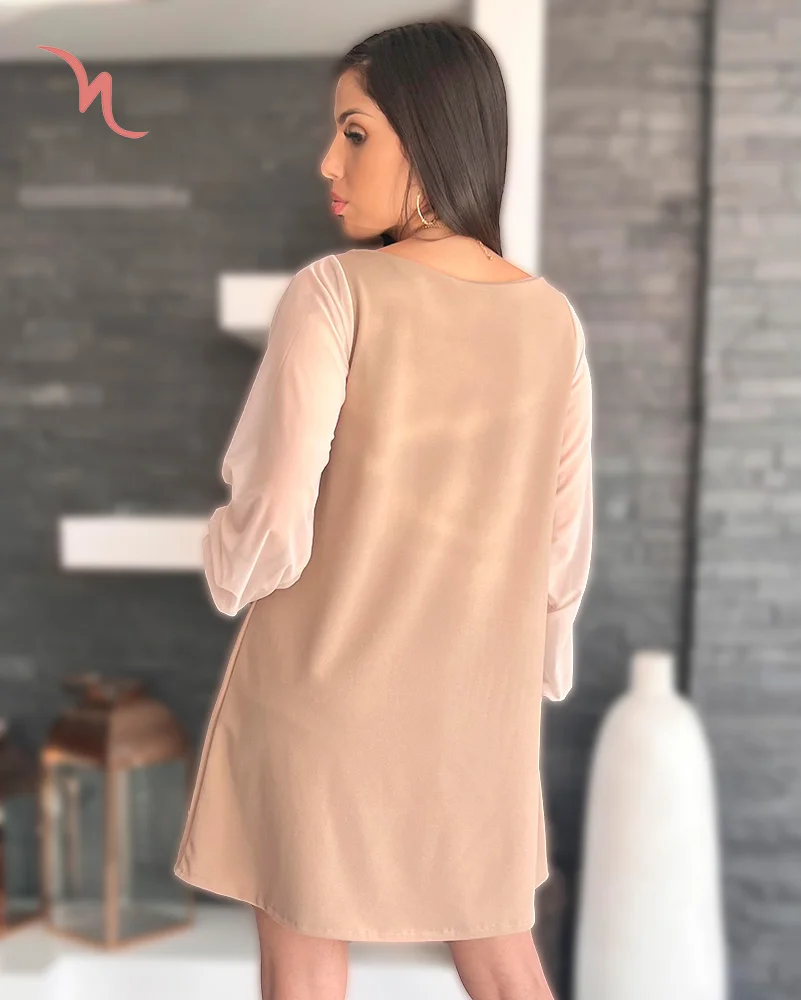 Vestido Daphne Beige - Imagen 3