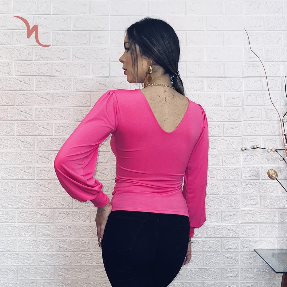 Polera Roseline Fucsia - Imagen 3