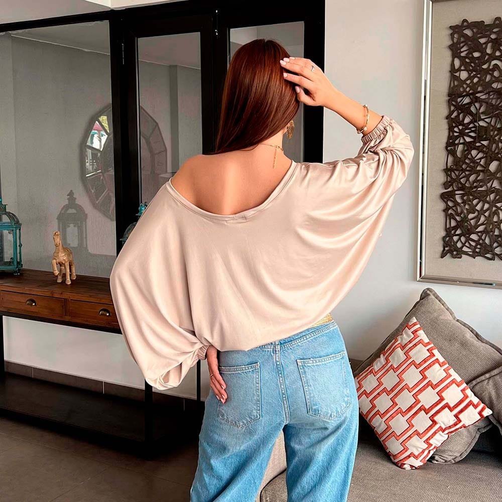 Polera Gadea beige - Imagen 5