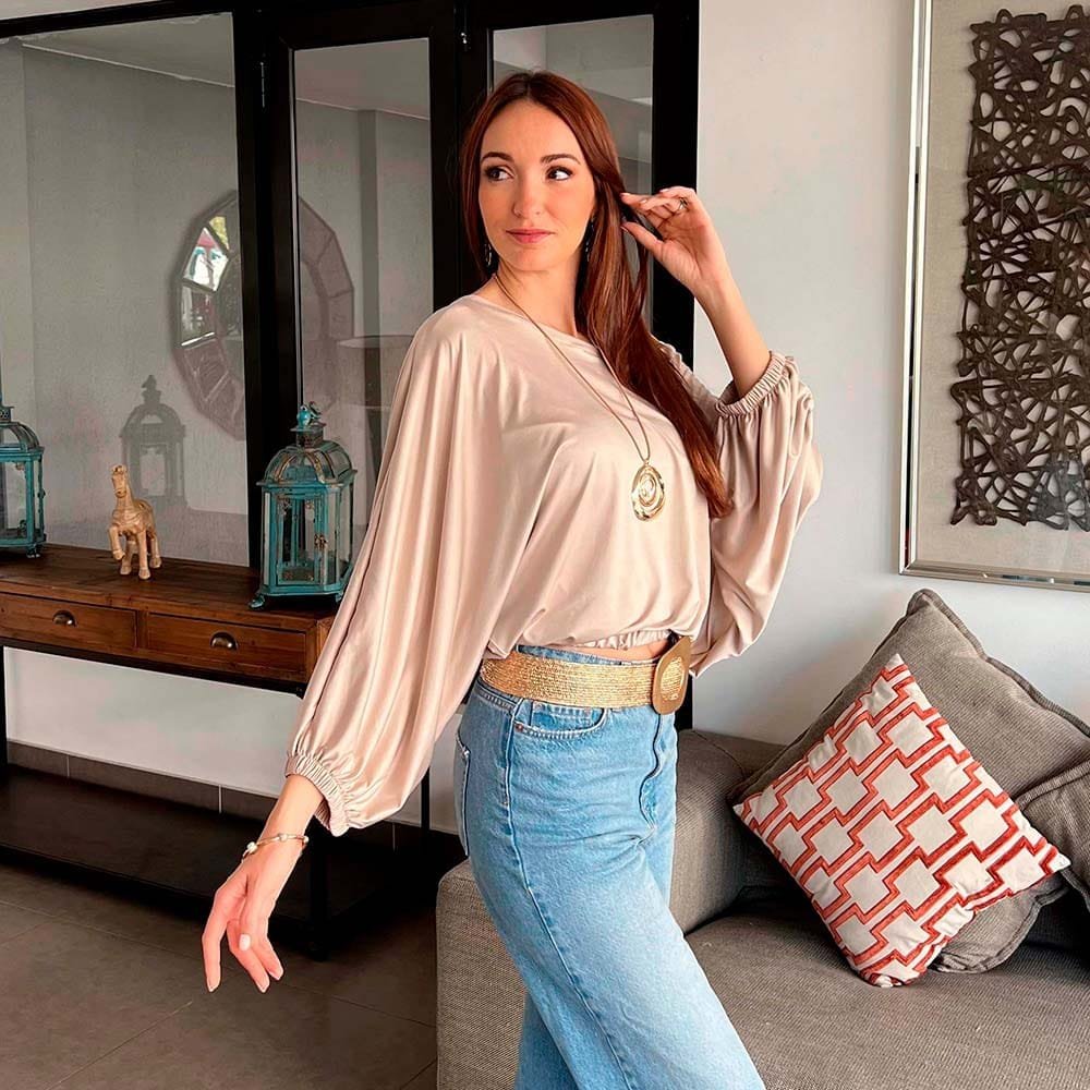 Polera Gadea beige - Imagen 3