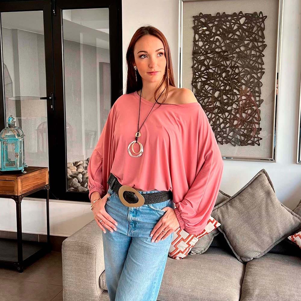 Polera Gadea Palo Rosa