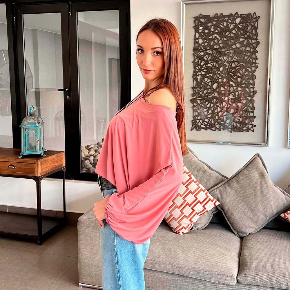 Polera Gadea Palo Rosa - Imagen 3