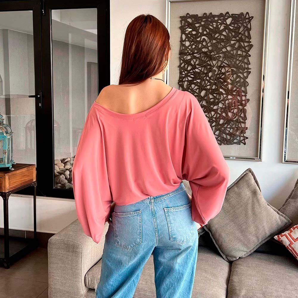 Polera Gadea Palo Rosa - Imagen 4