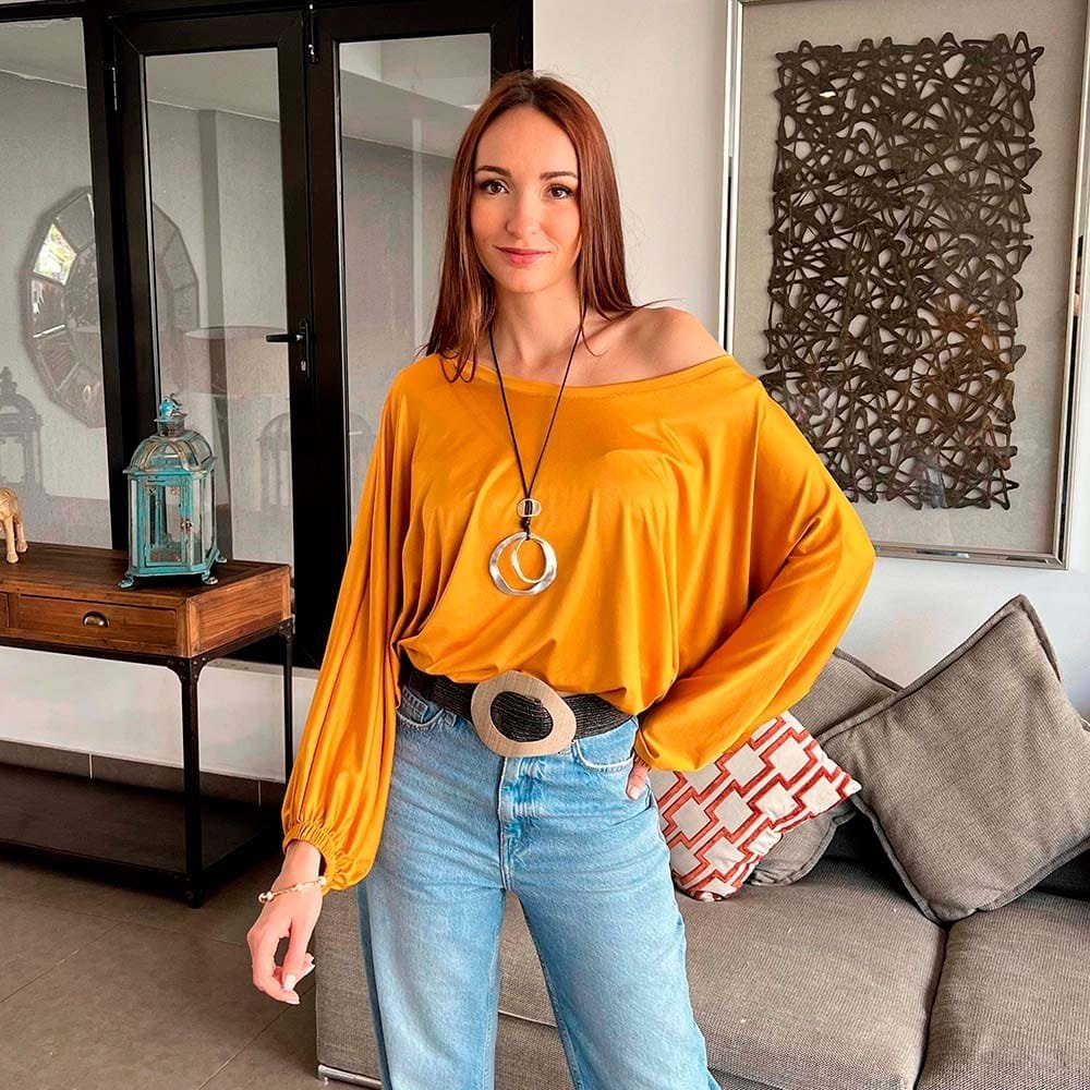 Polera Gadea Mostaza