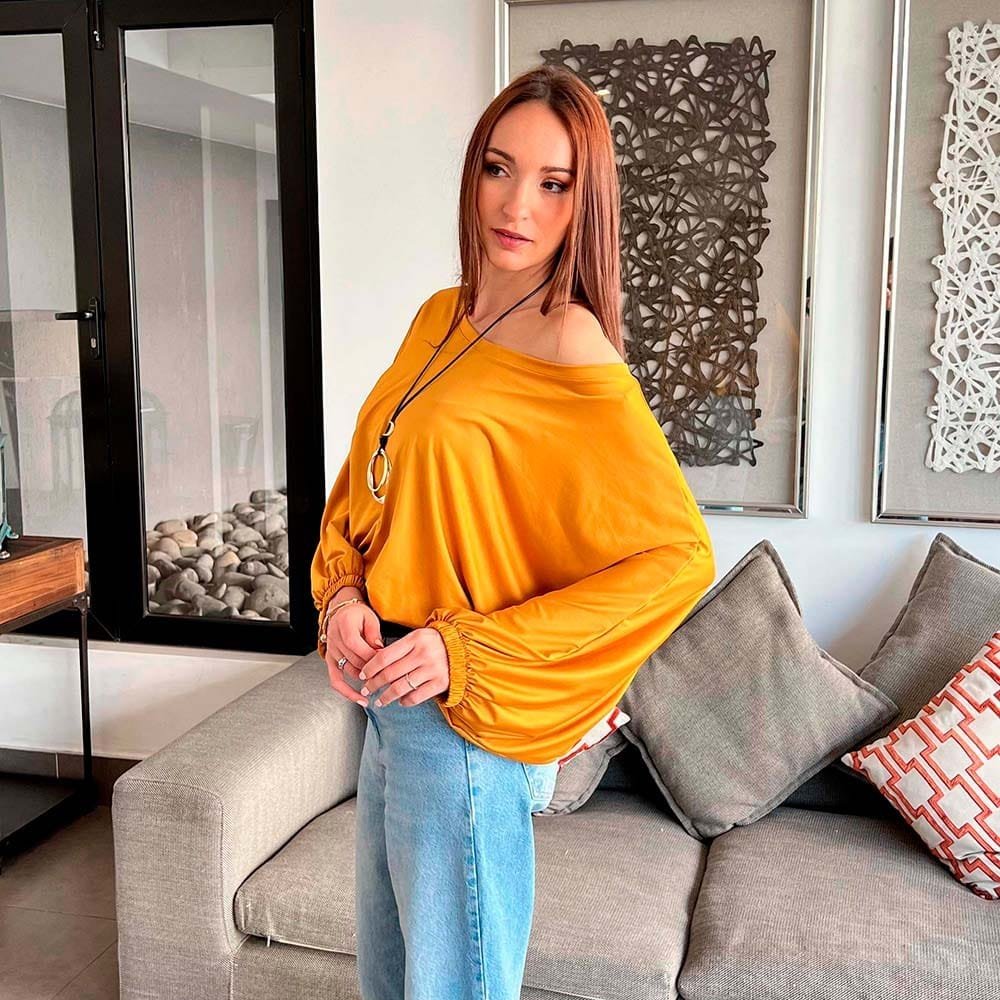 Polera Gadea Mostaza - Imagen 2