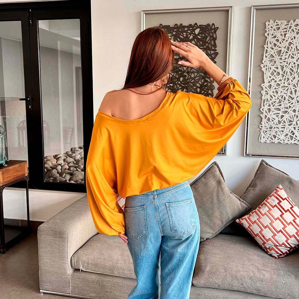 Polera Gadea Mostaza - Imagen 4