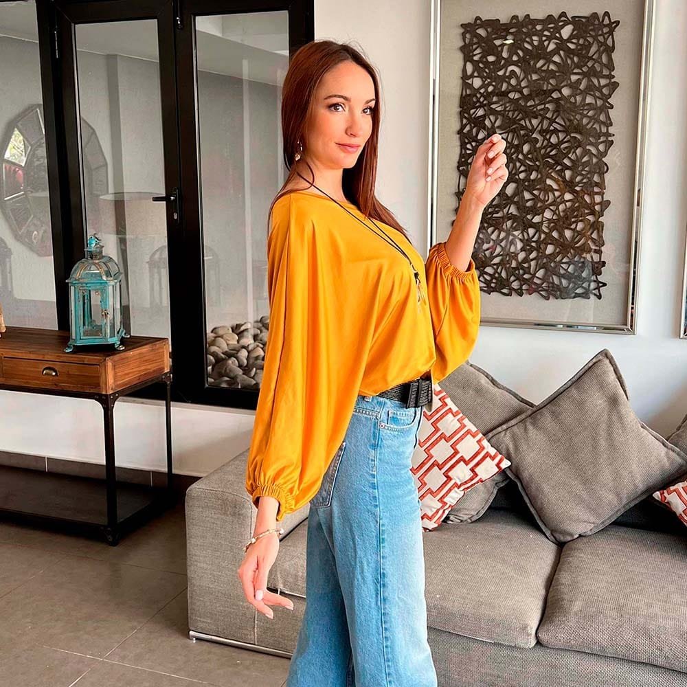 Polera Gadea Mostaza - Imagen 3