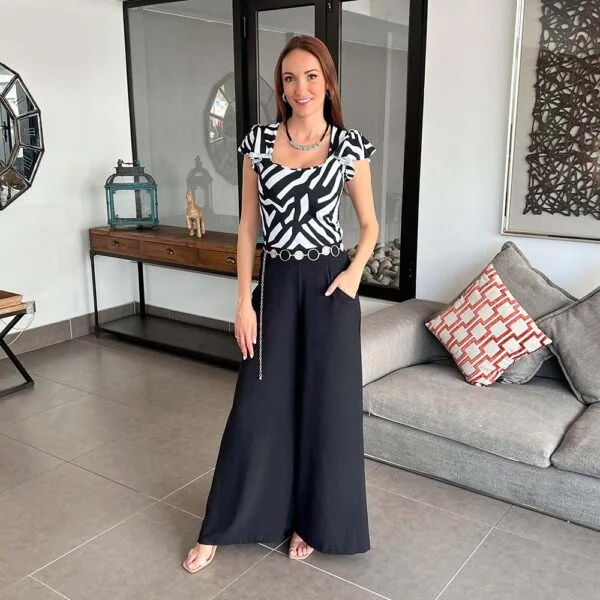 Conjunto Daisha Cuello Cajon Black-Print
